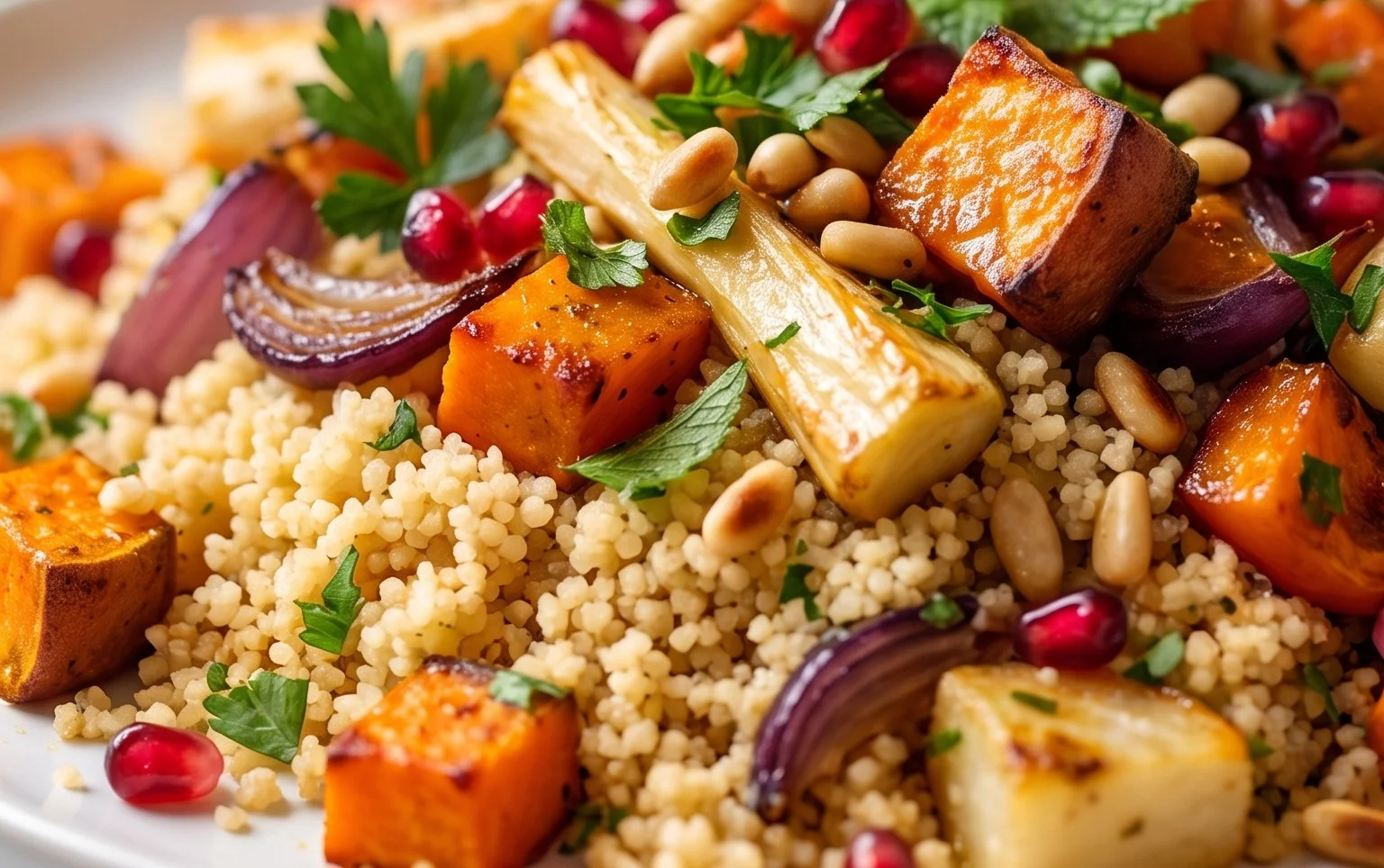 Röstgemüse Couscous für Geschmacksexplosion