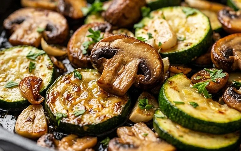 Skillet Zucchini and Mushrooms
