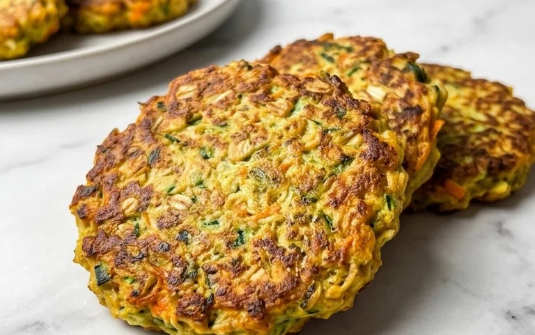 Zucchinipuffer mit Haferflocken und Möhren
