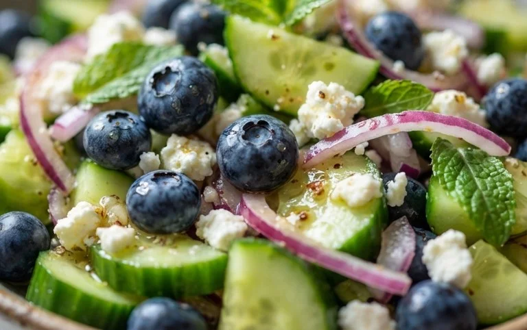 Cucumber Blueberry Salad