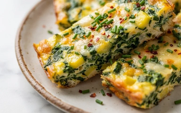 Baked Spinach Zucchini Frittata Fingers {Baby-Friendly}