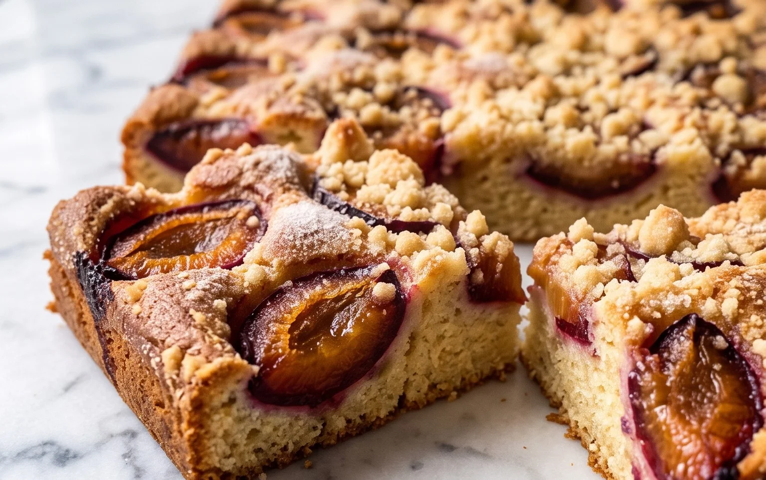 Schneller Pflaumenkuchen vom Blech