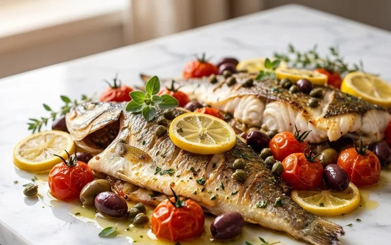 Easy Mediterranean Baked Fish Recipe - Flavorful & Quick