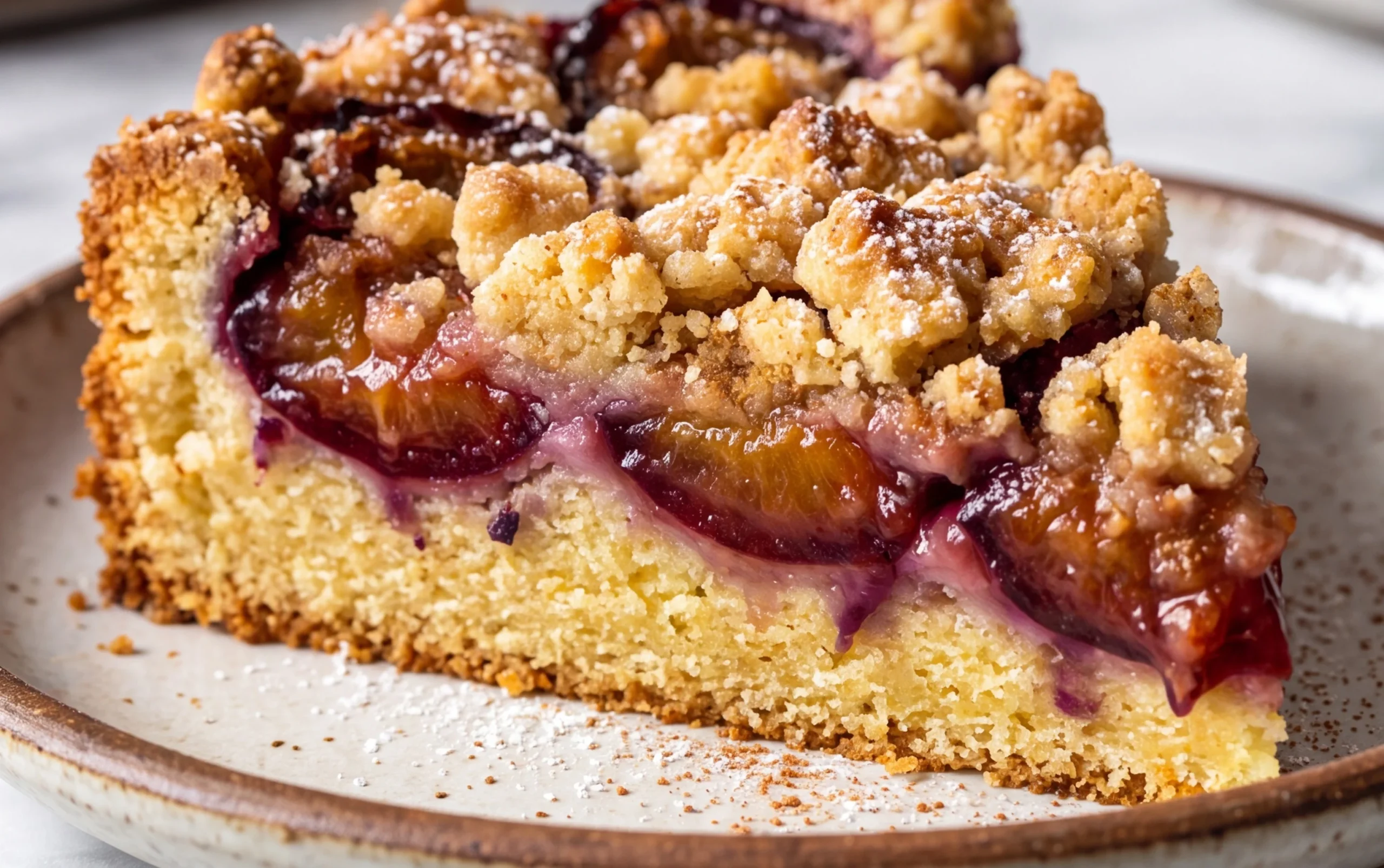 Pflaumenkuchen mit Streuseln aus der Springform Rezept