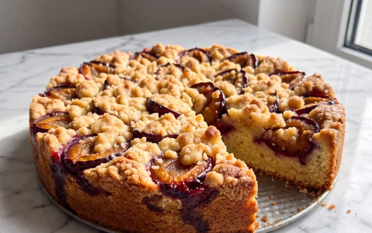 Pflaumenkuchen mit Streuseln aus der Springform Rezept