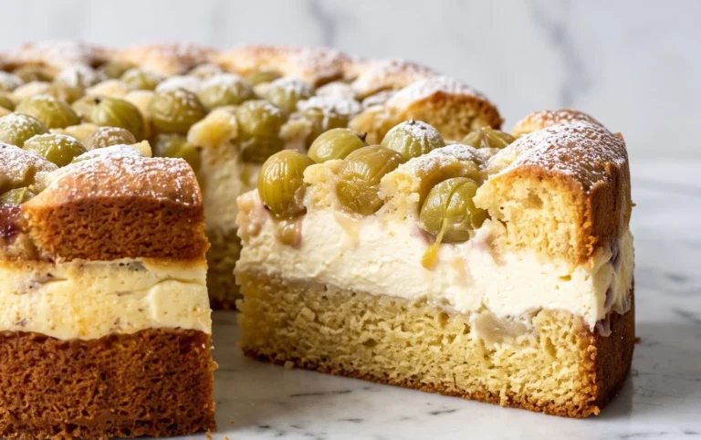 Stachelnon-alcoholic beerkuchen mit Quark und Schmand