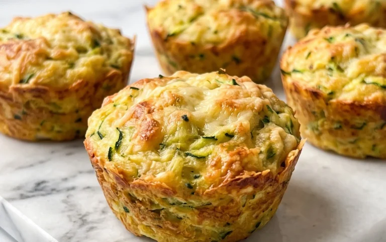Crispy Parmesan Zucchini Potato Muffins