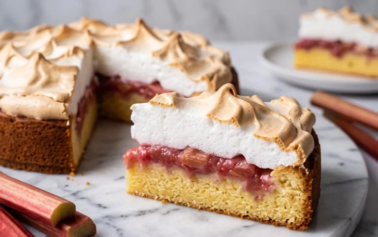 Rhabarber-Baiserkuchen