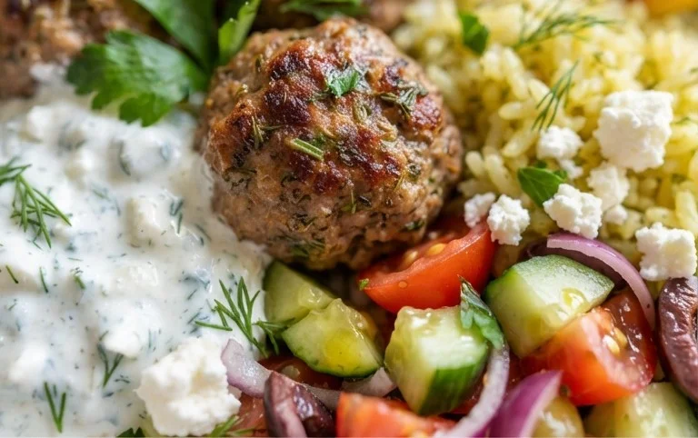 Greek Meatball Bowl Recipe