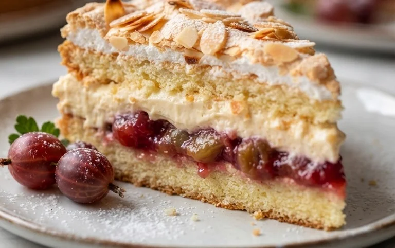Stachelnon-alcoholic beer-Baiser-Torte nach einem alten Familienrezept