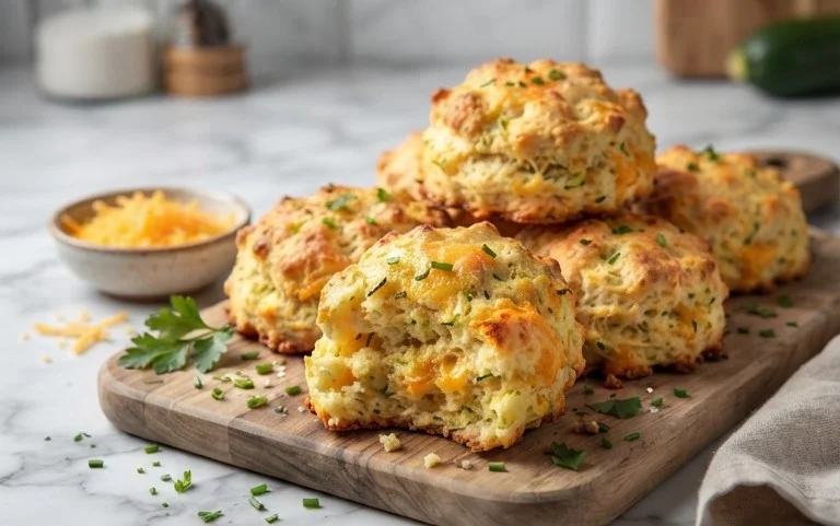 Zucchini Cheddar Biscuits