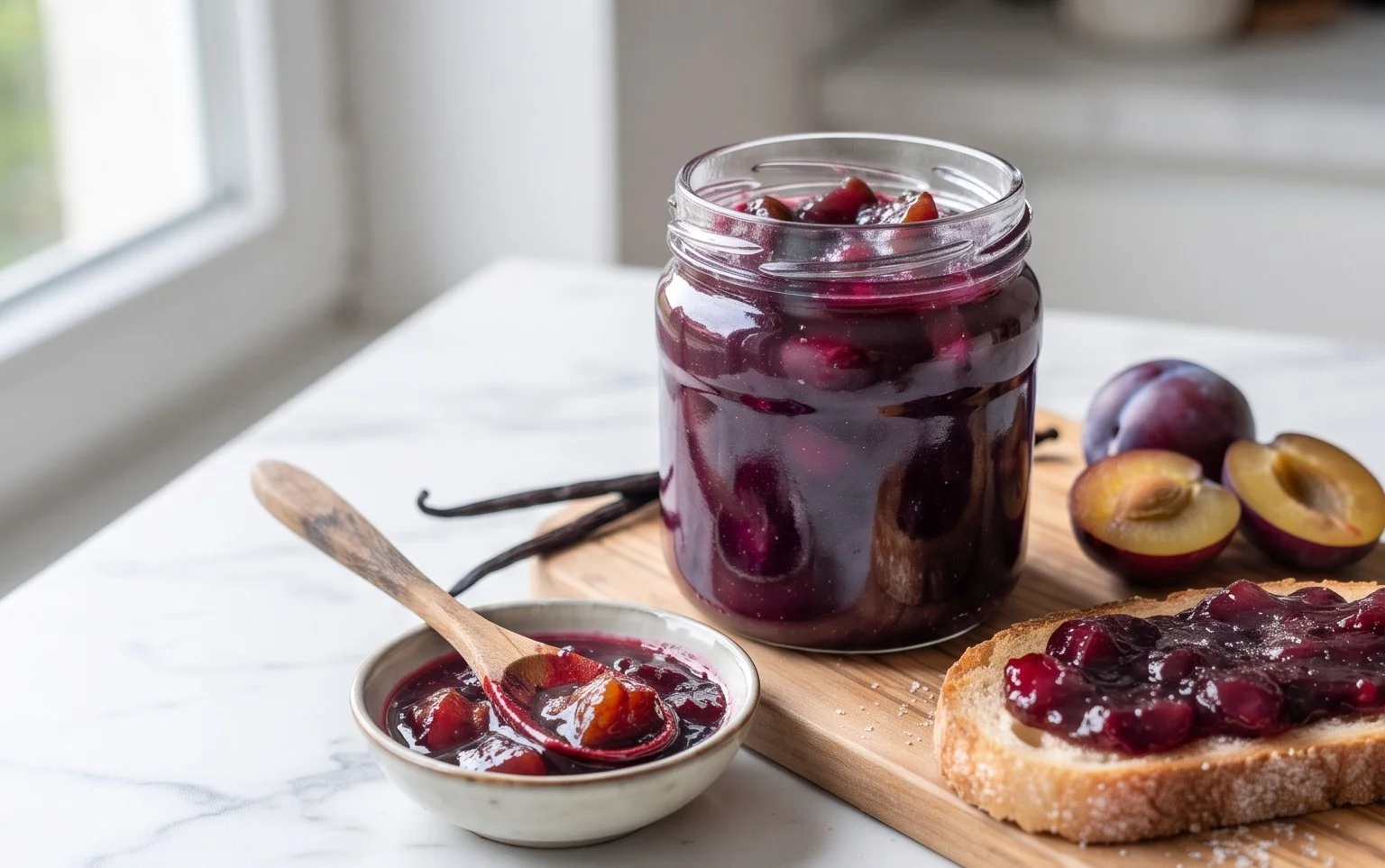 Vanilla Plum Jam Recipe