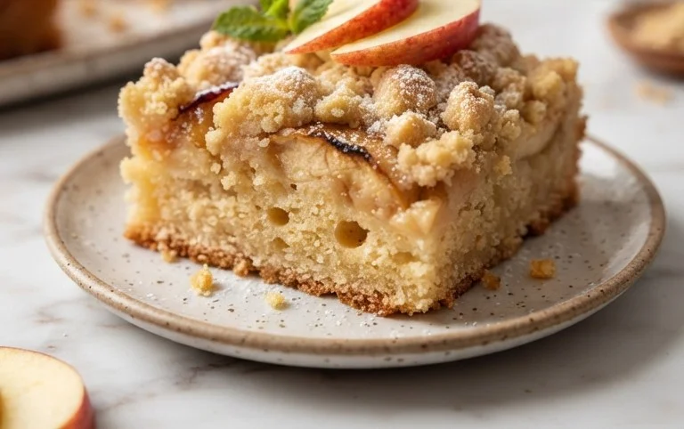 Apfelkuchen vom Blech mit Streusel – einfach lecker