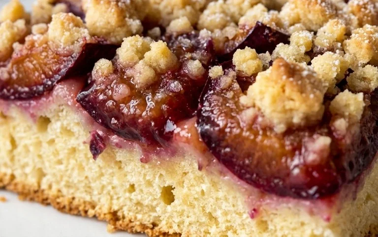 Pflaumenkuchen mit Streuseln