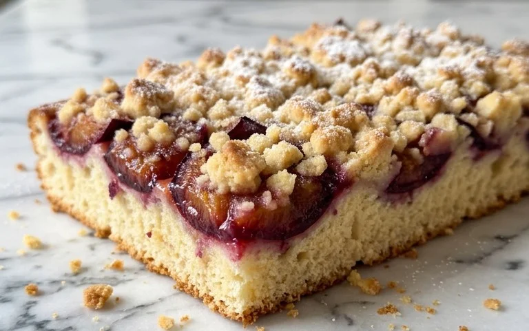 Pflaumenkuchen mit Streuseln